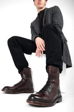 YORK Chestnut Welted Military Boots. 17 YORK Chestnut Welted Military Boots. -Untamedstreet Shop 10530