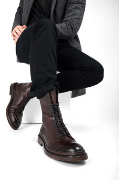 YORK Chestnut Welted Military Boots. 21 YORK Chestnut Welted Military Boots. -Untamedstreet Shop 10533