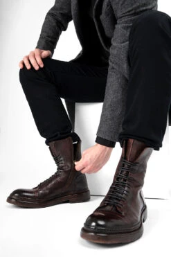 YORK Chestnut Welted Military Boots. 24 YORK Chestnut Welted Military Boots. -Untamedstreet Shop 10540
