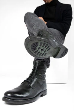 SLOANE Dark-green Commando Boots. -Untamedstreet Shop 11017