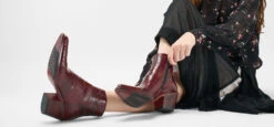 AUSTIN Passion-red Texan Boots. -Untamedstreet Shop 241314