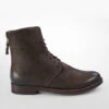 SLOANE Coffee Lace Up Boots.