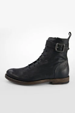 SLOANE Matte-black Lace Up Buckle Boots. 30 SLOANE Matte-black Lace Up Buckle Boots. -Untamedstreet Shop 7078 5aab9be3 f646 4bb1 8540 717a8135be99