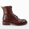 ASTON Terra-brown Hidden Lace Up Boots.