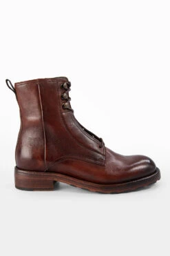Untamedstreet Shop 14 ASTON Terra-brown Hidden Lace Up Boots.