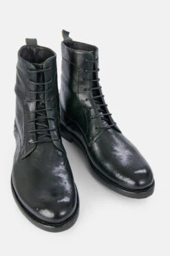 SLOANE Dark-green Commando Boots. -Untamedstreet Shop 7816