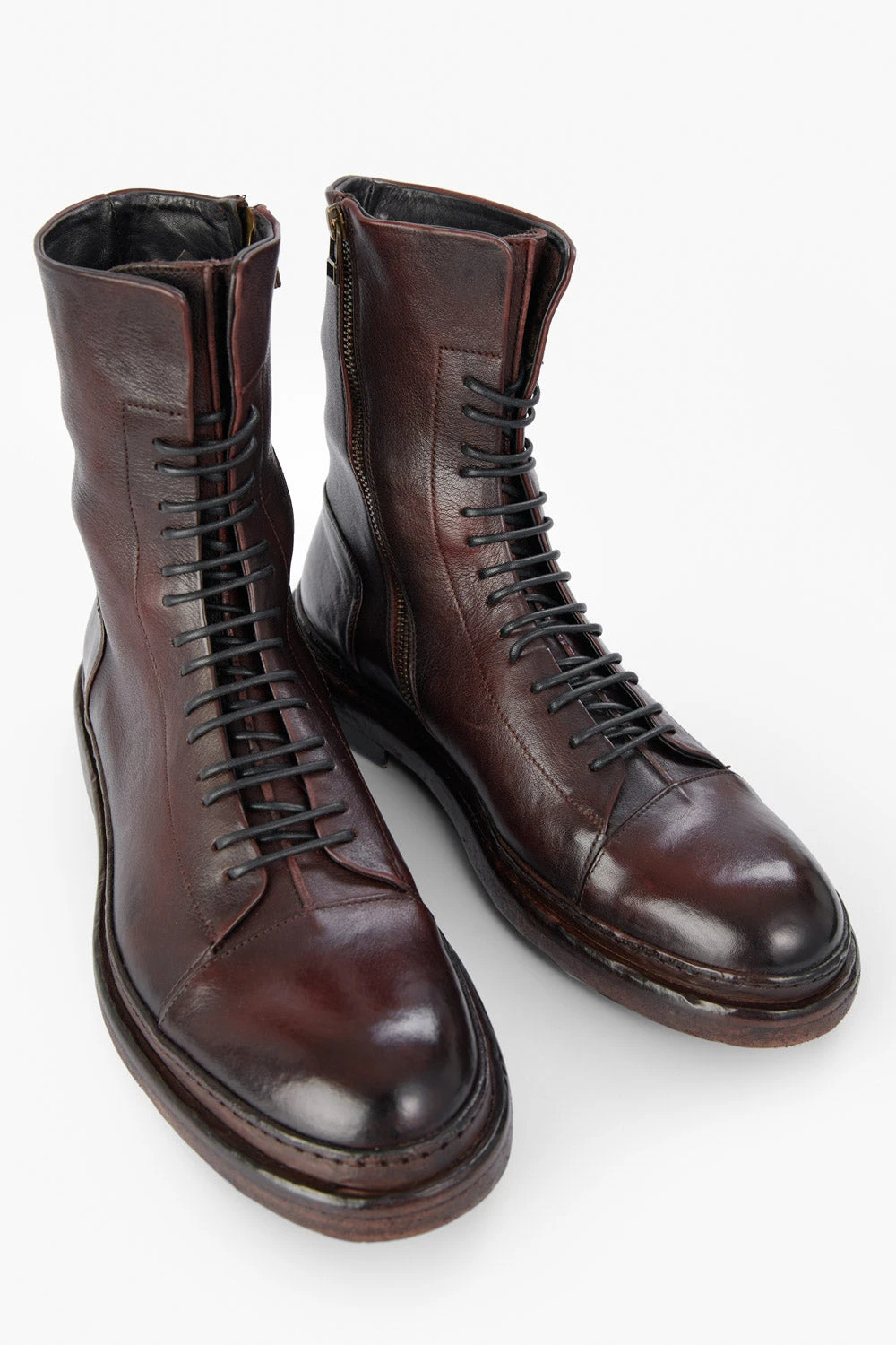 YORK Chestnut Welted Military Boots. 2 YORK Chestnut Welted Military Boots. - Image 2