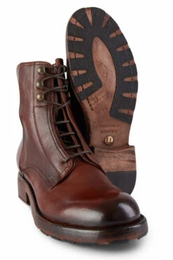 ASTON Terra-brown Hidden Lace Up Boots. -Untamedstreet Shop 8417