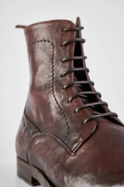SLOANE Chocolate Commando Boots. -Untamedstreet Shop 8657