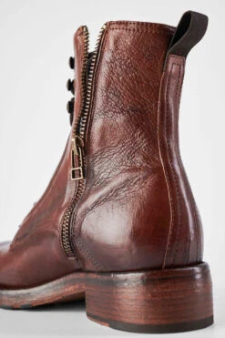ASTON Terra-brown Hidden Lace Up Boots. -Untamedstreet Shop 8682