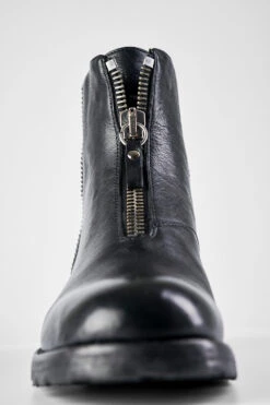 ASTON Urban-black Front-zip Ankle Boots. 23 ASTON Urban-black Front-zip Ankle Boots. -Untamedstreet Shop 8733