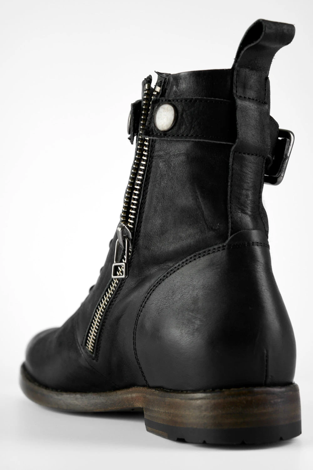 SLOANE Matte-black Lace Up Buckle Boots. 10 SLOANE Matte-black Lace Up Buckle Boots. - Image 10