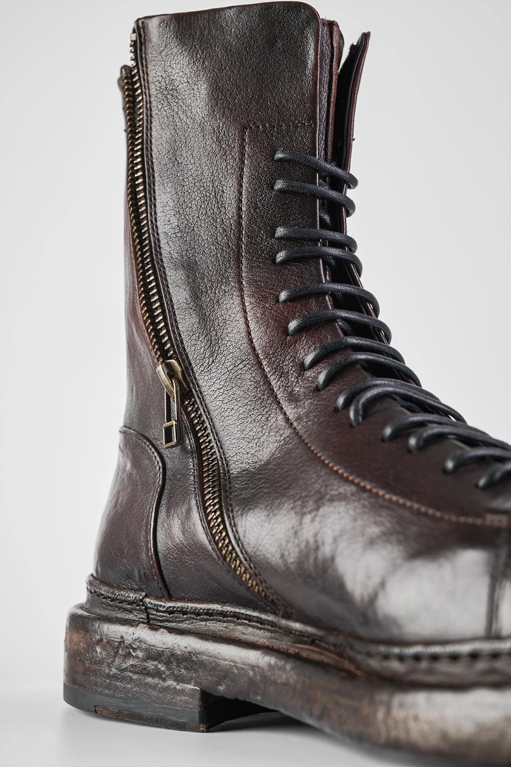 YORK Chestnut Welted Military Boots. 5 YORK Chestnut Welted Military Boots. - Image 5