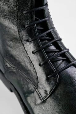 SLOANE Dark-green Commando Boots. -Untamedstreet Shop 9065