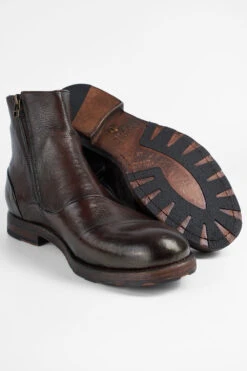 ASTON EDGE Cigar-brown Laceless Ankle Boots. -Untamedstreet Shop ASTON EDGE cigar brown laceless ankle boots W2405465