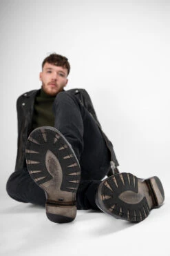 ASTON Imperial-black Oxford Shoes. -Untamedstreet Shop ASTON EDGE men boots ankle laceless black luxury buffalo leather distressed made in italy10370 6107cd0d d659 4c66 a939 d0e41990a7fe