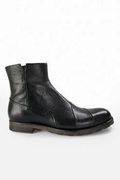 ASTON EDGE Urban-black Laceless Ankle Boots.