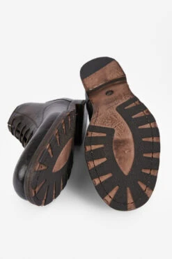 ASTON Cigar-brown Chukka Boots. -Untamedstreet Shop ASTON men boots chukka lace up cigar brown luxury buffalo leather distressed made in italy8175