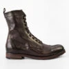 ASTON Cigar-brown Military Boots.