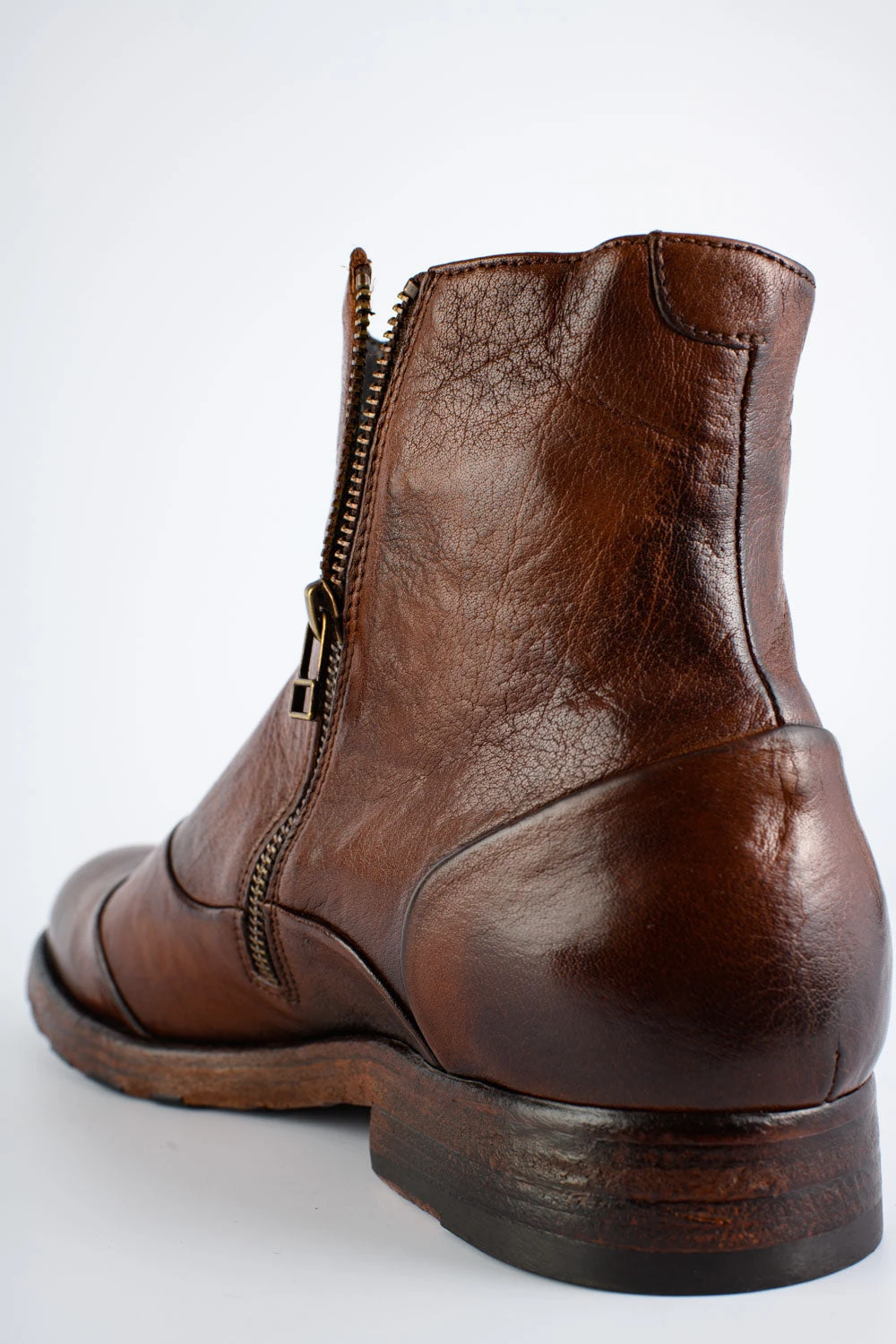 ASTON EDGE Cognac Laceless Ankle Boots. 8 ASTON EDGE Cognac Laceless Ankle Boots. - Image 8