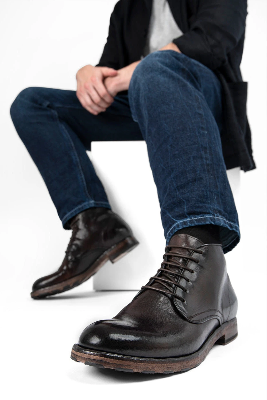 ASTON Cigar-brown High Chukka Boots. 3 ASTON Cigar-brown High Chukka Boots. - Image 3