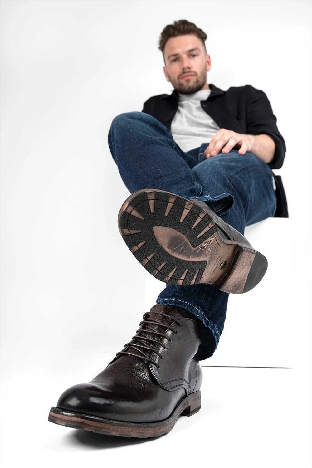 ASTON Cigar-brown High Chukka Boots. 4 ASTON Cigar-brown High Chukka Boots. - Image 4