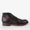 ASTON Cigar-brown High Chukka Boots.