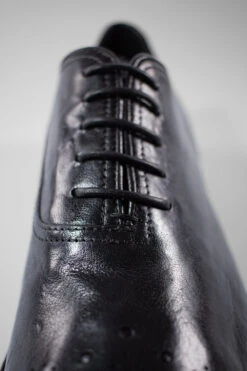 ASTON Imperial-black Oxford Shoes. -Untamedstreet Shop ASTON men shoes oxford black luxury buffalo leather distressed made in italyIMG 0450