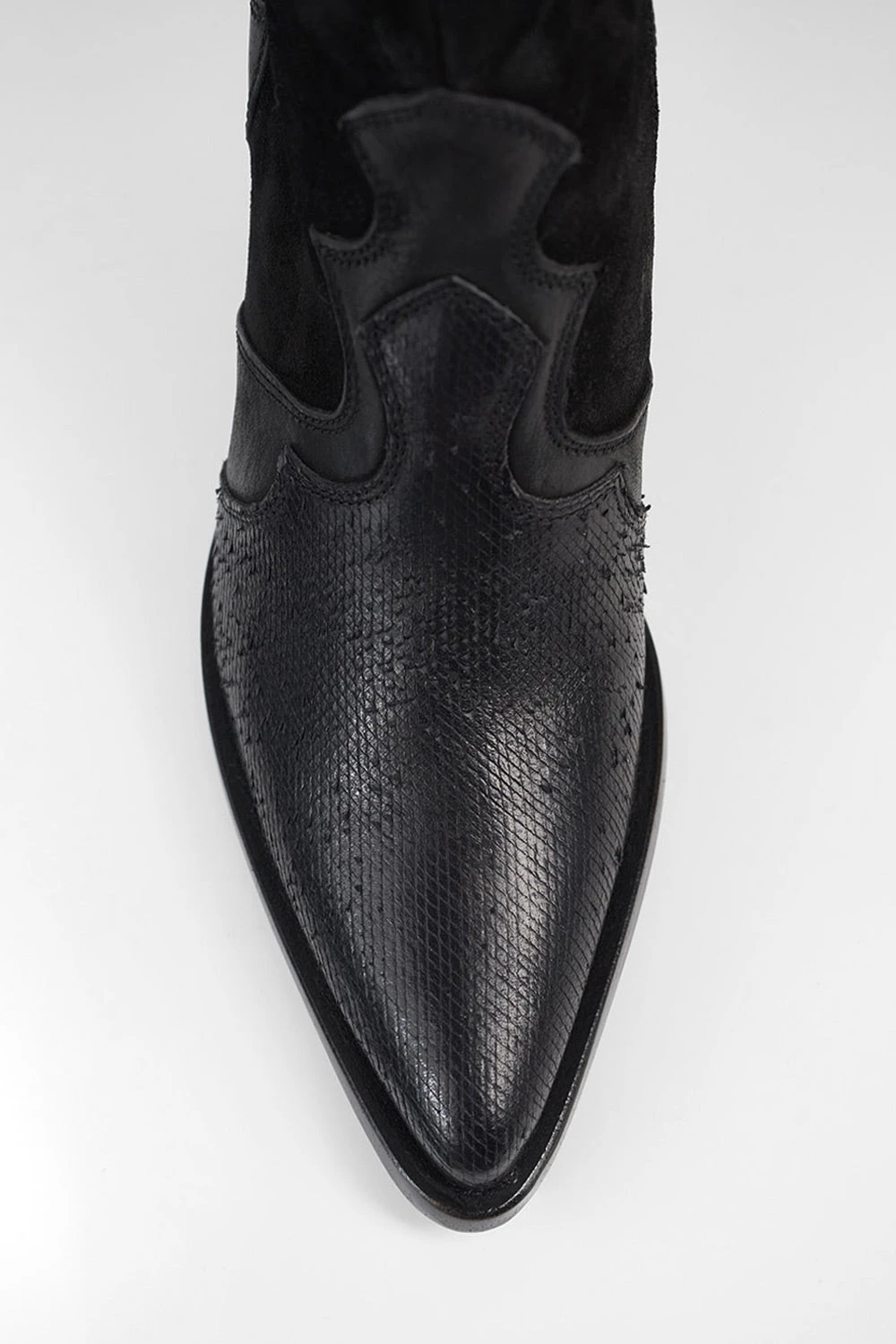 AUSTIN Black Textured Texan Boots. 13 AUSTIN Black Textured Texan Boots. - Image 13