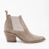 AUSTIN Light-sand Suede Low Chelsea Texan Boots.