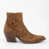 AUSTIN Sunset-tan Suede Embellished Texan Boots.