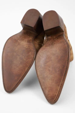 AUSTIN Sunset-tan Suede Embellished Texan Boots. 27 AUSTIN Sunset-tan Suede Embellished Texan Boots. -Untamedstreet Shop AUSTINsunset tanembellishedsuedetexanboots brown tan leather untamedstreet madeinitalySS14 03155