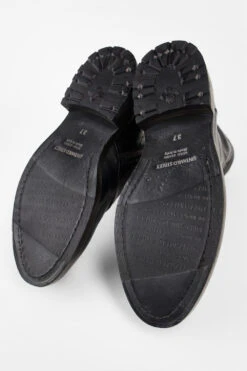 AVERY Jet-black Grunge Military Boots. -Untamedstreet Shop AVERY women boots metal lace up black luxury buffalo leather distressed made in italySOLES01521