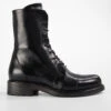 AVERY Jet-black Lace Up Boots.