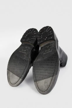 AVERY Jet-black Lace Up Boots. -Untamedstreet Shop AVERY women boots military black luxury buffalo leather distressed made in italy8009