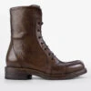 AVERY Powder-chocolate Lace Up Boots.