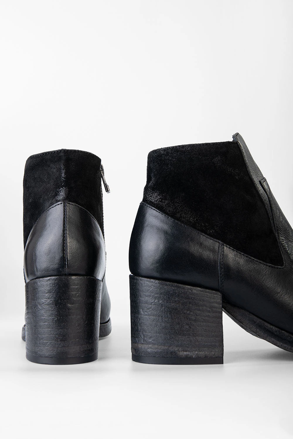 BERKELEY Charcoal-black Mid Heel Low Boots. 14 BERKELEY Charcoal-black Mid Heel Low Boots. - Image 14