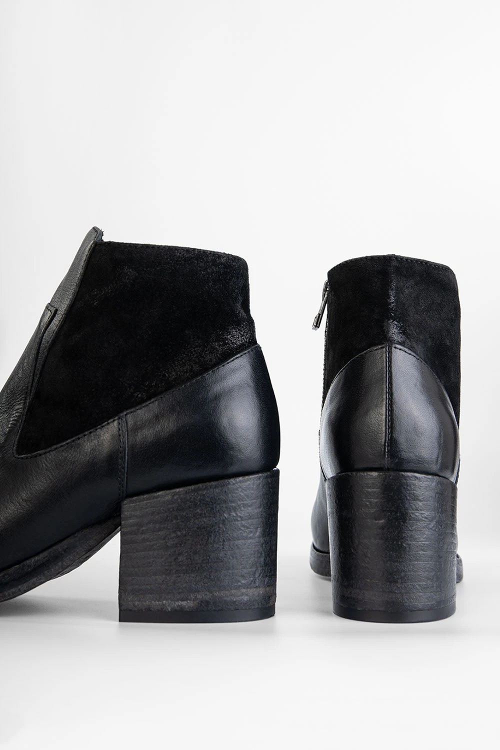 BERKELEY Charcoal-black Mid Heel Low Boots. 15 BERKELEY Charcoal-black Mid Heel Low Boots. - Image 15