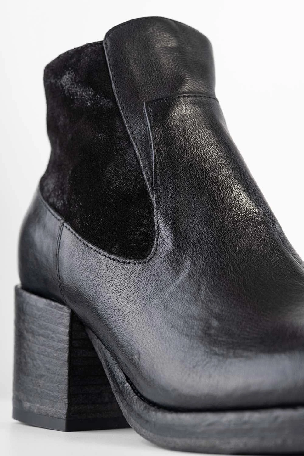 BERKELEY Charcoal-black Mid Heel Low Boots. 9 BERKELEY Charcoal-black Mid Heel Low Boots. - Image 9