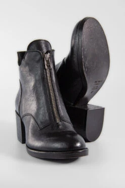 BERKELEY Charcoal-black Ankle Boots. -Untamedstreet Shop BERKELEYbootsfrontzipcharcoalblackIMG 0897 cbec75f6 d2e0 4061 9c3a 760684aa708d