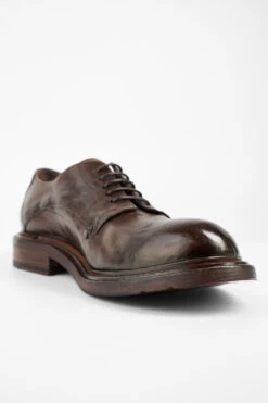 BOLTON Dark-brown Layered Derby Shoes. -Untamedstreet Shop BOLTON dark brown layered leather derby shoes MACROS 07363 7f501731 4d1f 497f 880d 0a2ecc2ded52