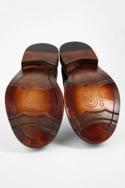 BOLTON Dark-brown Layered Derby Shoes. -Untamedstreet Shop BOLTON dark brown layered leather derby shoes SOLES 07315