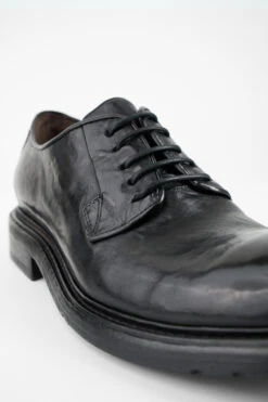 BOLTON Limo-black Derby Shoes. -Untamedstreet Shop BOLTON limo black derby leather shoes MACROS 07391