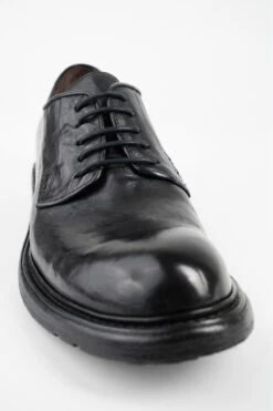 BOLTON Limo-black Derby Shoes. -Untamedstreet Shop BOLTON limo black derby leather shoes MACROS 07396