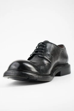 BOLTON Limo-black Derby Shoes. -Untamedstreet Shop BOLTON limo black derby leather shoes MACROS 07398