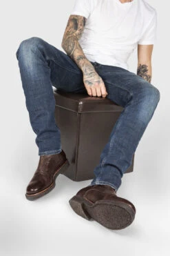 BROMPTON Dark-cocoa Ankle Boots. 16 BROMPTON Dark-cocoa Ankle Boots. -Untamedstreet Shop BROMPTON Boots front zip cigar LF IMG 0820 3ce43dcb 206f 4141 bcc7 1f114247115e