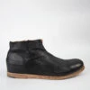 BRUCE Rugged-black Ankle Boots.