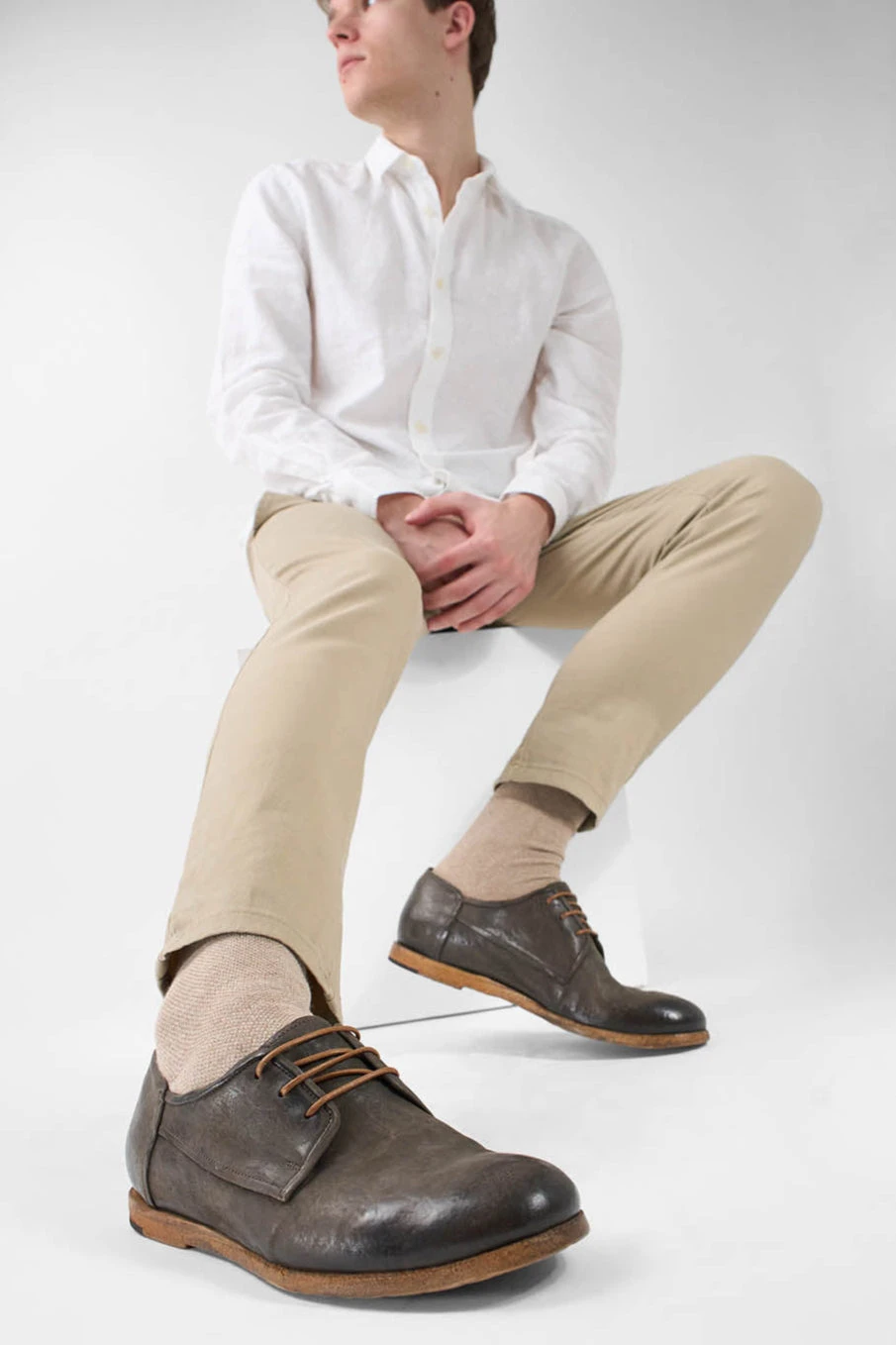 BRUCE Rugged-brown Derby Shoes. 7 BRUCE Rugged-brown Derby Shoes. - Image 7