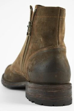 BURTON Tundra-brown Suede Ankle Boots. -Untamedstreet Shop BURTON men lace up boots tan brown luxury waxed suede distressed made in italyMACROS01820