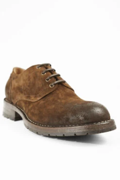 BURTON Rust-brown Suede Derby Shoes. -Untamedstreet Shop BURTON rust brown suede derby shoes W2405961 1